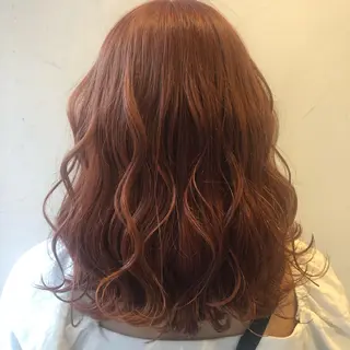 ミディアム カラー 💚 nao💚のヘアスタイル