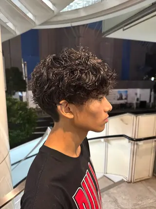 ショート パーマ メンズ Kahuli hair Ulu 千葉店【カーフリヘア ウル】所属・YOSHITO /千葉駅【Ulu】のヘアスタイル