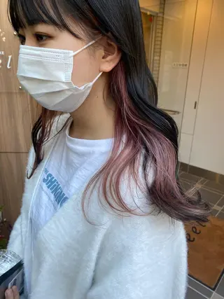 ロング レイヤーカット /透明感/千葉怜寿のヘアスタイル