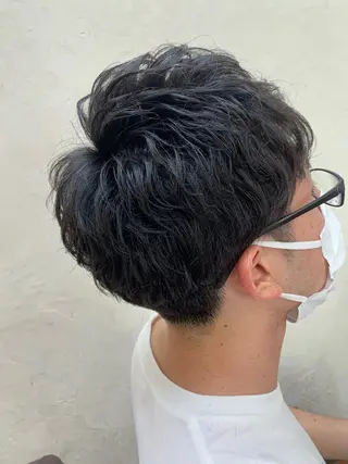 ショート パーマ hair make shampoo所属・比嘉 秀弥のヘアスタイル