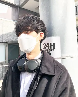 パーマ ヘアアレンジ メンズ ainico+所属・メンズ特化✂️栗原 侑也のヘアスタイル