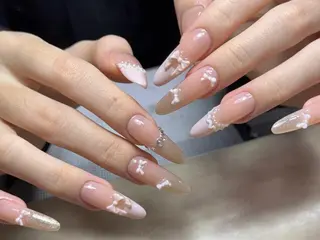 ネイル By moonネイル 🌷ワンホン/韓国風のネイルデザイン