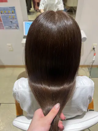 ロング ベージュカラー⌇﻿ くびれヘア.𐙚心音のヘアスタイル