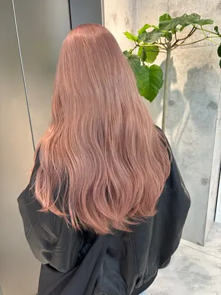 ミディアム rina／ベージュ ワンホン/韓国ヘアのヘアスタイル