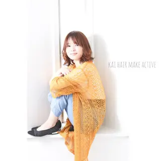 ミディアム 坂東 秀幸のヘアスタイル