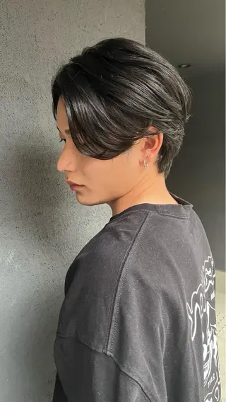 パーマ メンズ メンズカット/眉カッ ト/ブリーチ/シオリのヘアスタイル