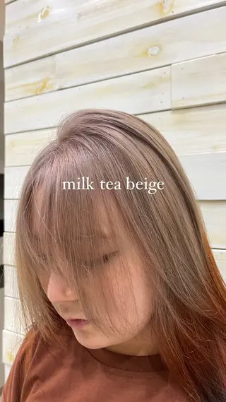 カラー 黒田瀬奈/ボブ まろやかベージュのその他イメージ