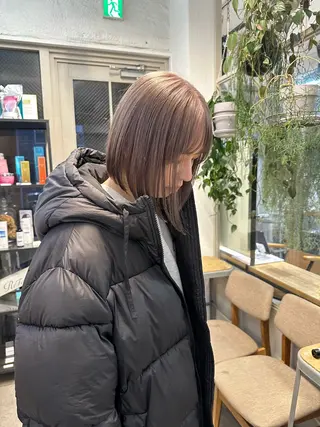 ショート カラー REINA☁️透明感 カラー/ぷつっと♡のヘアスタイル