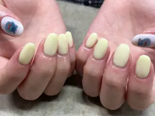 ネイル 🎀mahiro🎀 ワンホンネイル❤️のネイルデザイン