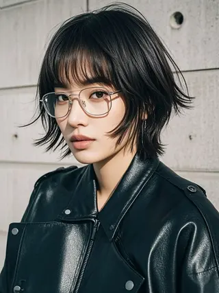 ショート ウルフカット 811 大阪梅田 ウルフのヘアスタイル