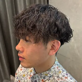 パーマ メンズ メンズパーマ/ メッシュ📍ユリのヘアスタイル