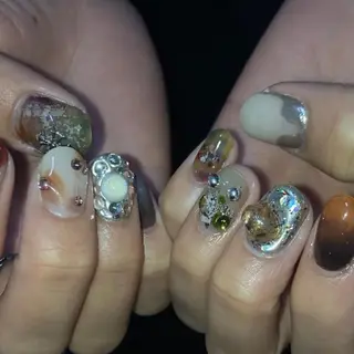 ネイル kana/モード ・グランジ໒꒱のネイルデザイン