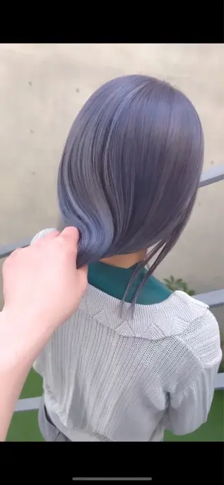 セミロング カラー パーマ ヘアアレンジ 銀座/縮毛矯正 /髪質改善/あおのヘアスタイル