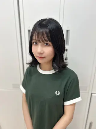 ミディアム カラー 梅田／髪質改善カラー caho💙のヘアスタイル