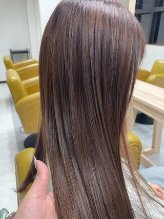 ロング カラー 大内 カオリのヘアスタイル