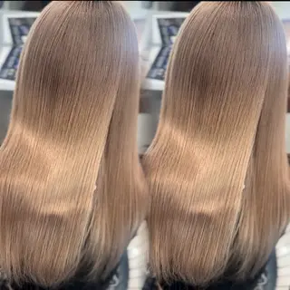 ロング ハイトーン/ミルク ティー🤍reinaのヘアスタイル