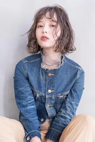 ミディアム パーマ ヘアアレンジ メンズ キッズ ネイル マツエク・マツパ ショート/ボブ /パーマ🌿柏原良亮のヘアスタイル