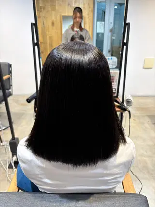 ミディアム カラー カラーモデル🎨✨ 長與夕夏のヘアスタイル