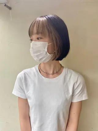 ミディアム カラー ブリーチなしベージュ カラー✨Takeのヘアスタイル