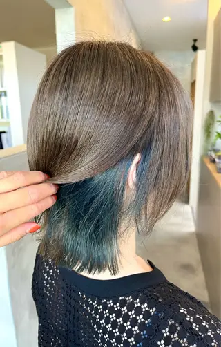 ミディアム カラー Salon de  COCO所属・Yuka /ツヤカラー✨のヘアスタイル