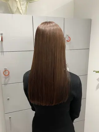 ロング カラー 透けカラー/ アレンジ/篠崎渚彩のヘアスタイル