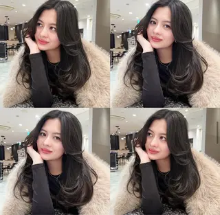 ロング カラー ウォーレントリコミニューヨーク表参道店所属・SANA. 💋のヘアスタイル