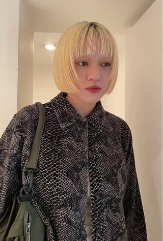 ショート カラー chiharu ボブ/レイヤーのヘアスタイル