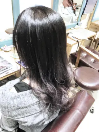 ロング カラー パーマ ヘアアレンジ メンズ キッズ ネイル マツエク・マツパ バレイヤージュ/ 髪質改善/渡邉悟🌱のヘアスタイル