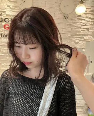 ミディアム カラー 🫧垢抜けヘア🫧 SHIORIのヘアスタイル