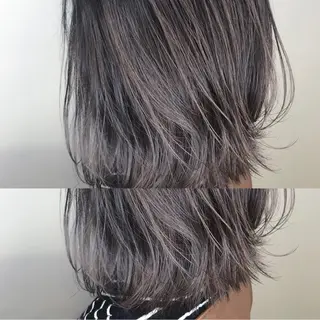 ミディアム カラー AMI Hair  supply所属・髪質改善カラー 韓国風レイヤーのヘアスタイル