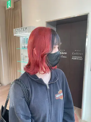 カラー 堀江/韓国・透明感 カラー/みずき🐩のヘアスタイル