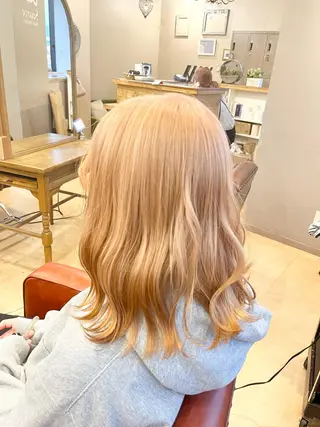 セミロング カラー S.BLOOM 川崎 翔哉のヘアスタイル
