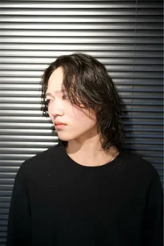 ミディアム パーマ 渋谷/メンズパーマ/ ミディアム/冨島佑太のヘアスタイル