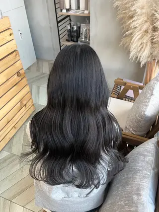 ロング カラー 田中 萌のヘアスタイル