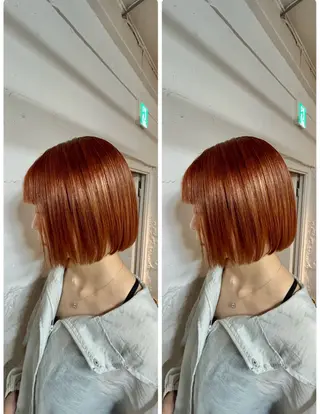 ショート カラー ヘアアレンジ 🍓艶髪/艶カラー ハイトーン/しんたにのヘアスタイル