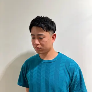 メンズ ワタナベ モカ🦢ダブルカラーのヘアスタイル