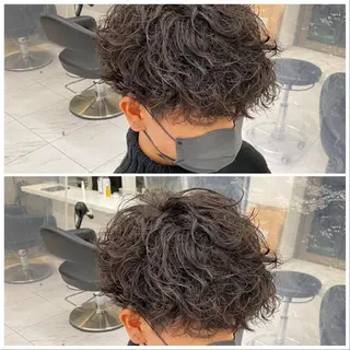 ショート パーマ メンズ 【メンズサロン】 BLUCK 横浜のヘアスタイル