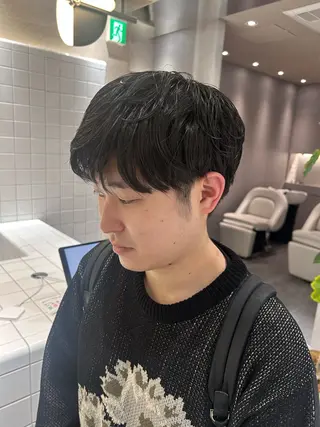 ショート パーマ SALOWIN 新宿三丁目me+所属・レイヤー/ボブ/ パーマ/HARUKAのヘアスタイル