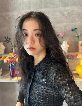 ロング パーマ 山田 裕介のヘアスタイル