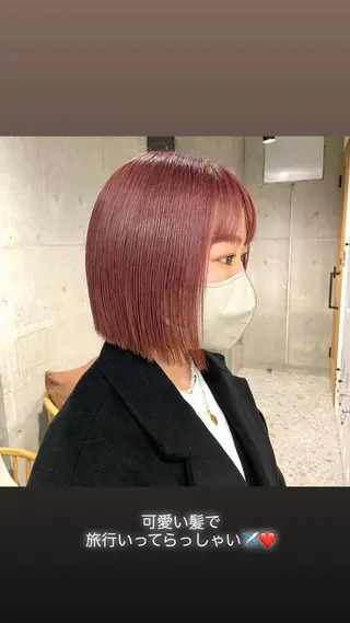ショート カラー ❤️ダブルカラー 髪質改善❤️SAYAのヘアスタイル