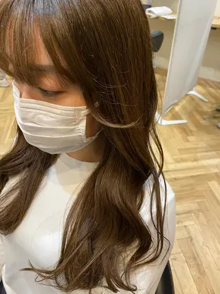 ロング ⭐️透明感カラー/ パーマ⭐️宮野翔のヘアスタイル