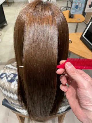 ロング 髪質改善カラー& 縮毛矯正 石井良平のヘアスタイル