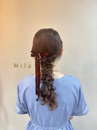 ヘアアレンジ Mila hinaのヘアスタイル