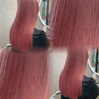 カラー 博多/ ブリーチ/暖色/色味のヘアスタイル