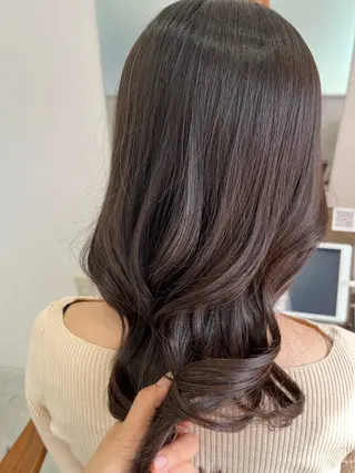 セミロング 暖色＊ベージュ ＊くらたあやかのヘアスタイル