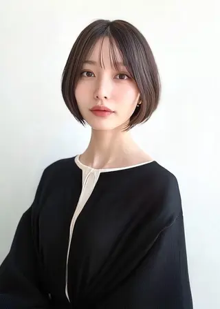 ショート 40代以上限定 縮毛矯正モデル募集のヘアスタイル