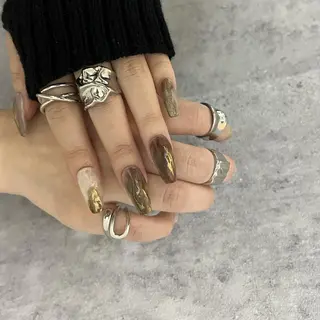 ネイル Ray. ちゅるん系ニュアンスのネイルデザイン