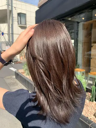 セミロング カラー パーマ ヘアアレンジ Sia中野新橋 『JUNYA』のヘアスタイル