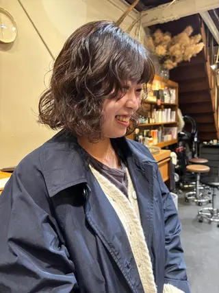 ショート パーマ Chiho / 梅田 / ボブ/ パーマのヘアスタイル