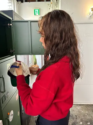 ロング カラー パーマ 小川真歩/パーマ /暖色オリーブのヘアスタイル